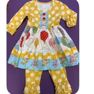 Eleanor Rose dress and leggings size 2